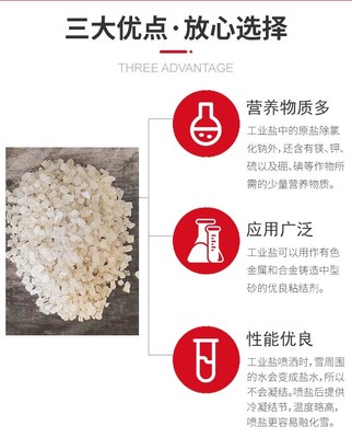 工業鹽小白鹽 高效融雪與干燥的日用化學產品